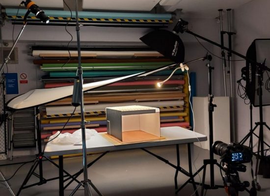 Experimental models of old gallery space in Never Say Never Again exhibition. Photo credit: Dave Gibbons.